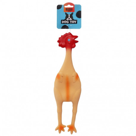 Bubu Pets koeralelu lateksist kana piiksuga 47cm