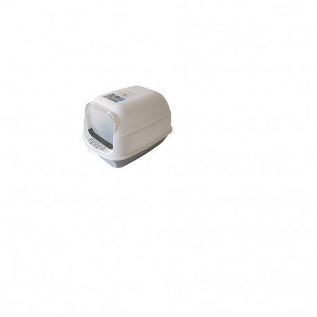 Bubu Pets closed gray cat toilet with scoop 50x35x33cm