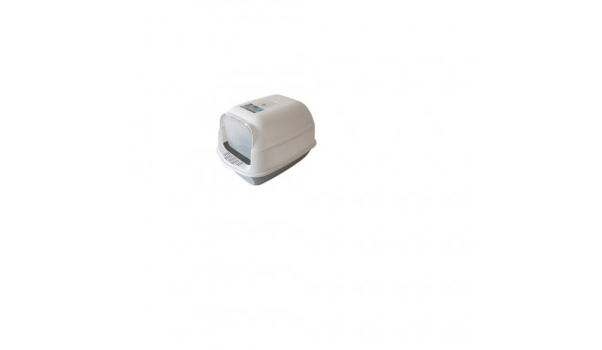Bubu Pets closed gray cat toilet with scoop 50x35x33cm