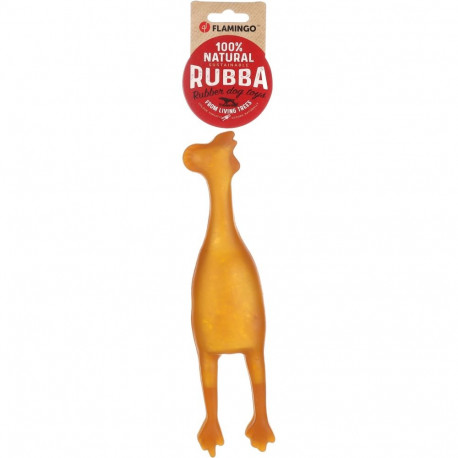 Flamingo natural rubber toy for dogs 27cm