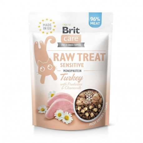 Brit Care Raw freeze-dried treat for Sensitive cats 40g