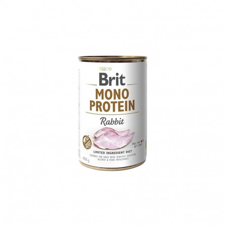 Brit Mono Protein Rabbit canned food for dogs 400g