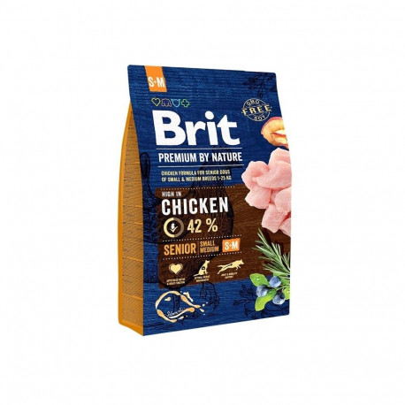 Brit Premium by Nature Senior S+M complete food for dogs 3kg