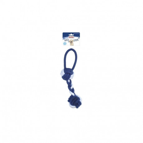 Record cotton blue and white string toy for dogs 32cm