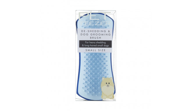 Pet Teezer blue undercoat brush for dogs S