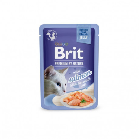 Brit Premium Salmon Fillets in Jelly märgtoit kassidele 85g