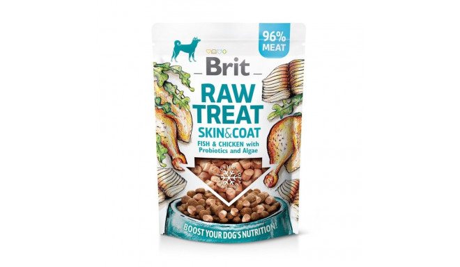 Brit Raw freeze-dried treat Skin & Coat for dogs 40g