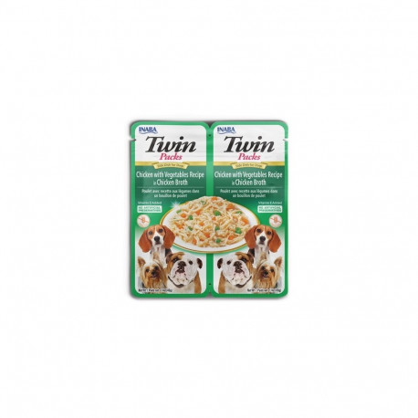 Churu Twin Chicken with Vegetables dog treat 2x40g