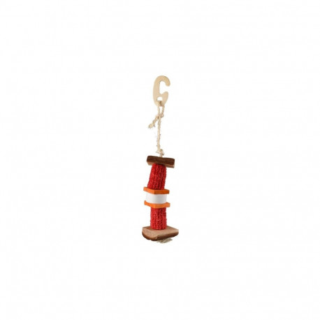 Flamingo hanging rodent toy 29cm