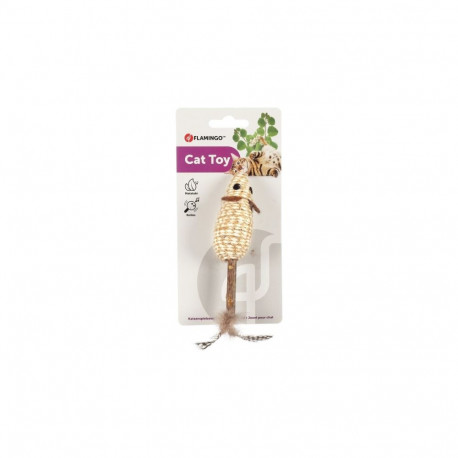 Flamingo cat life matata stick with mouse 10cm