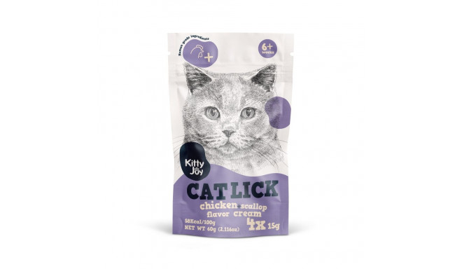 Kitty Joy Cat Lick cat treat with chicken and scallop 4x15g