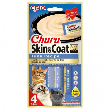 Churu Skin & Coat tuna treat for cats 4x14g