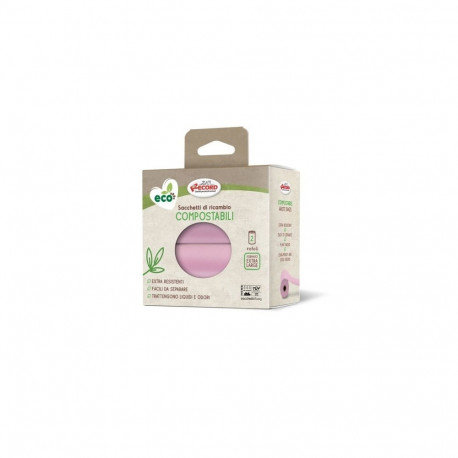 Record Eco XL pink poo bags 2 rolls 23x33cm