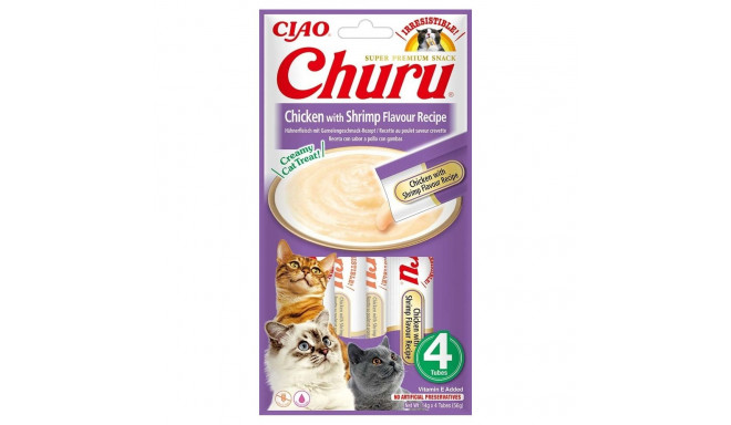 Churu cat treat with chicken and shrimp 56g