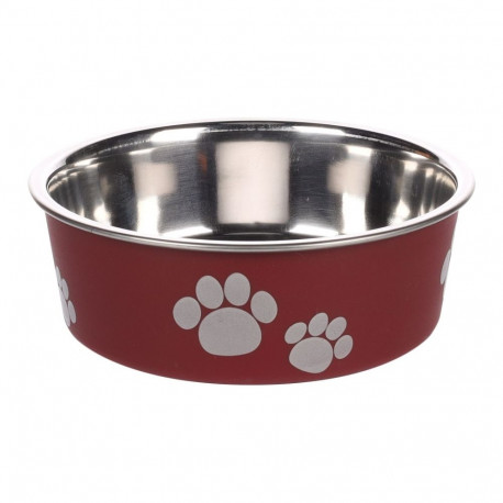 Flamingo red dog bowl with non-slip base ø 12cm - 300ml