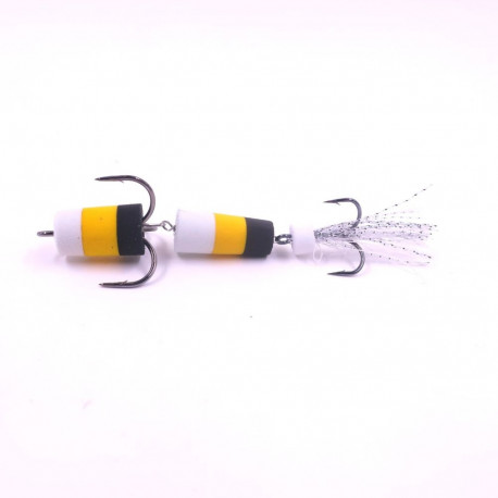 Merganser Mandula lure MA-84-0001, 3.3 g, 84 mm, White / Yellow / Black, 1 psc, in plastic package