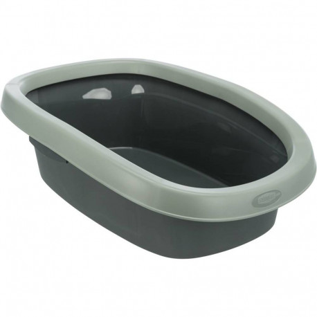 Cat litterbox Be Eco Carlo, with rim, 31 × 14 × 43 cm, anthracite/grey-green