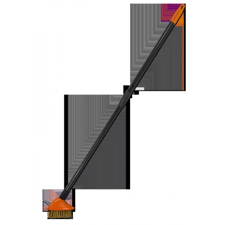 Traatharja sambla ja rohu eemaldamiseks Bradas, teleskoop vars