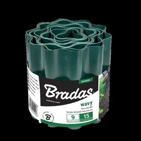 Muruääris laineline Bradas, roheline 20cm