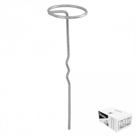 Tsingitud metallist tihvt "G" kujuga 50tk, laius 6cm / kõrgus 20cm / BOX