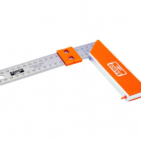 Carpenters square 250mm with sliding marker