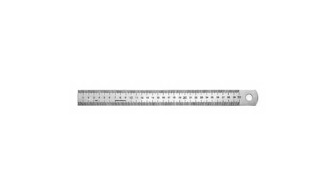 Ruler 1000x30x1,0mm stainless type 498