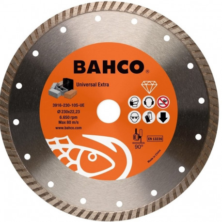 Diamond cutting disc, turbo, Bahco 125x2.5x22.23mm