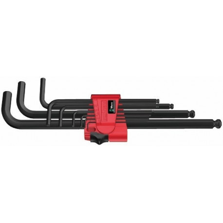 Wera HEX L-key set, metric, BlackLaser, 9 pieces