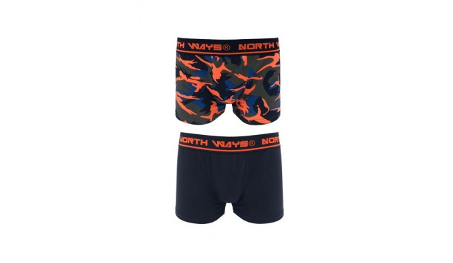 Boxers North Ways Narcis 1709 navy camouflage/orange, size M