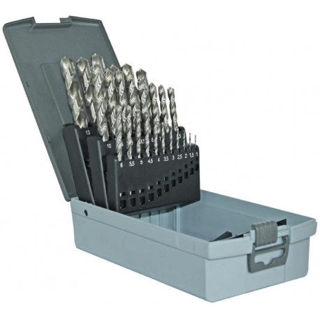 Metal drills set 1-13mm, HSS, fully ground, 25pcs, T-Line