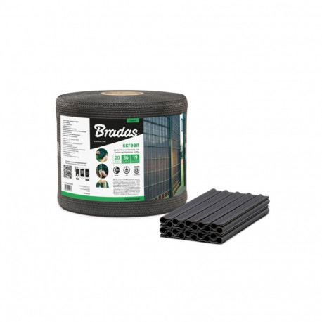 Aiapiirde sirmiriba 19cmx36m, 200g/m2, võrk+klambrid 20tk, hall