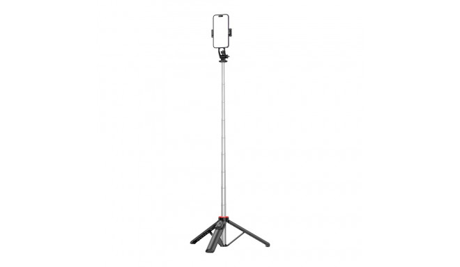 Selfie stick WC1Y3S telescopic tripod 1.3m with phone holder - black