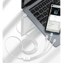 Baseus Superior 3in1 USB Cable - Lightning / USB Type C / Micro USB 3.5 A 1.5 m White (CAMLTYS-02)