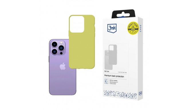 Case for iPhone 14 Pro Max from the 3mk Matt Case series - lime green