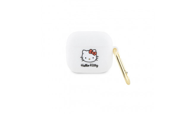 Hello Kitty Silicone 3D Kitty Head case for AirPods 3 - white
