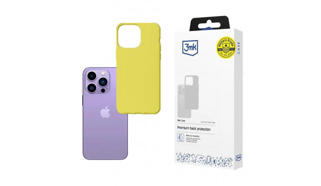 Case for iPhone 14 Pro from the 3mk Matt Case series - lime green