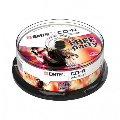 Emtec CD-R 700MB/80MIN 52x Free Party 25 pcs