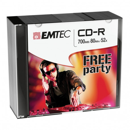 Emtec CD-R 700MB/80MIN 52x Free Party 10 pcs