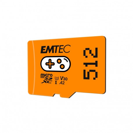 Emtec MicroSDXC 512GB UHSI U3 V30 A2 Gaming Orange