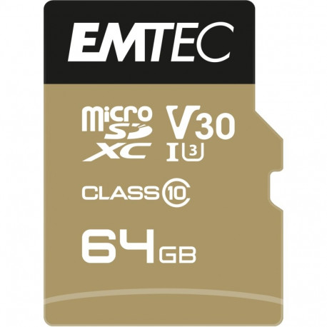 Emtec MicroSDXC 64GB UHS-I U3 V30 A1 SpeedIN Pro