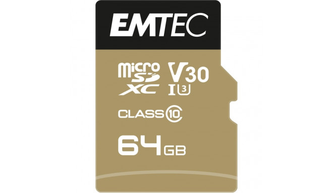 Emtec mSD 64GB UHS-I U3 V30 A1 SpeedIN Pro