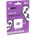 Emtec mSD 64GB UHS-I U3 V30 A1 Gaming Purple