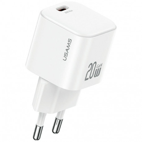 Output: 20W USB-C Power Adapter with USB-C Cable - White