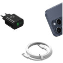 Charger 25W 1xUSB-C 1xUSB-A Fast Charging