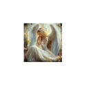 Diamond mosaic - Woman Angel in the garden