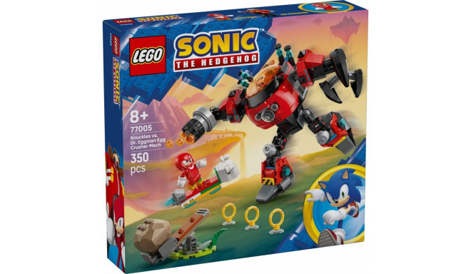 Knuckles vs. Dr. Eggman Egg Crusher robot