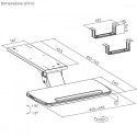 Keyboard holder max 5kg MC-156 B