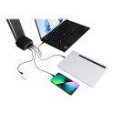 Targus GaN 100 W USB-C/USB-A mitme pordiga laadija, must