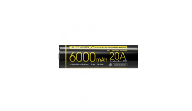 laetav liitiumioonaku 3.6V/6000mAh NL2160HPI NITECORE