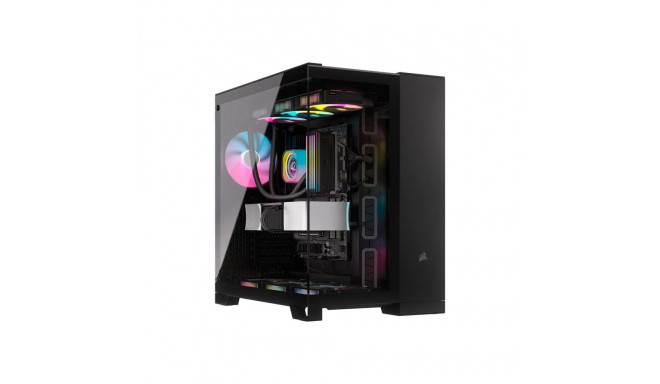 Corsair kahekambriline PC korpus | iCUE LINK 6500X RGB | must | keskmine torn | toiteplokk kaasas ei